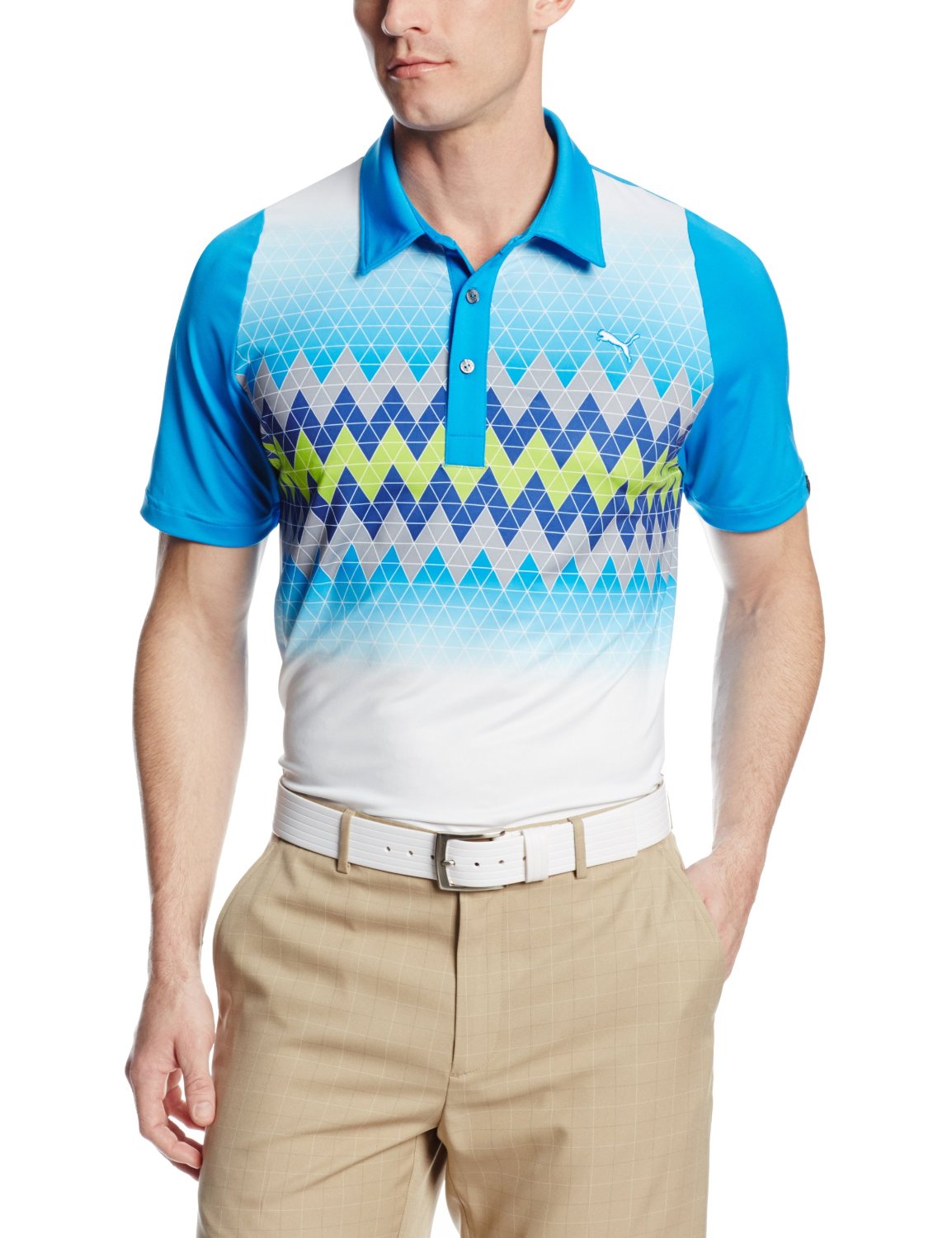 Puma NA DS Graphic Stripe Golf Polo Shirts