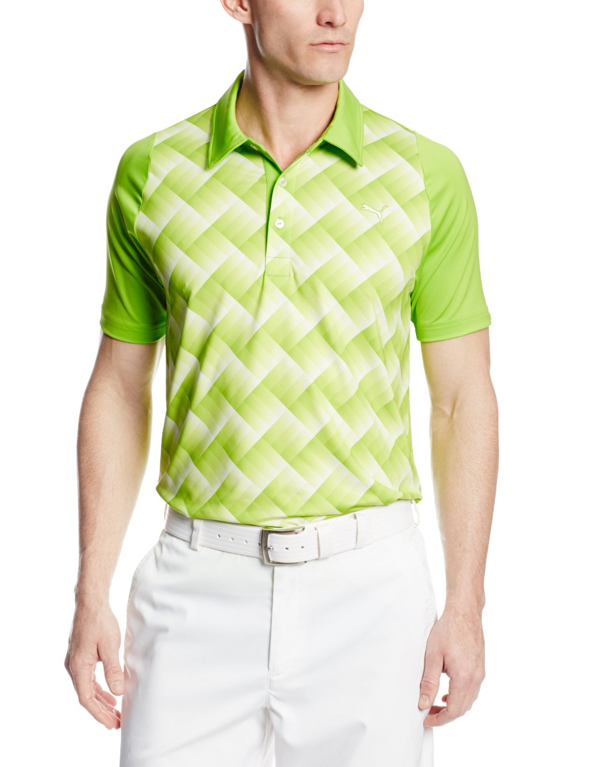 Mens Puma NA DS Graphic Tech Golf Polo Shirts