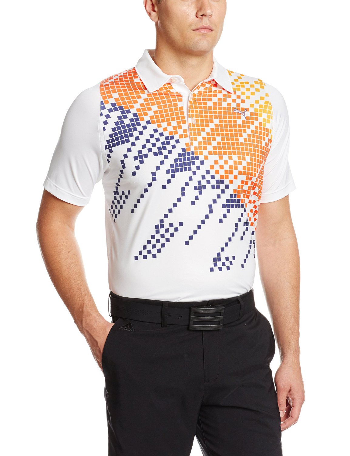 Mens Puma NA Duo Swing Digi Graphic Golf Polo Shirts