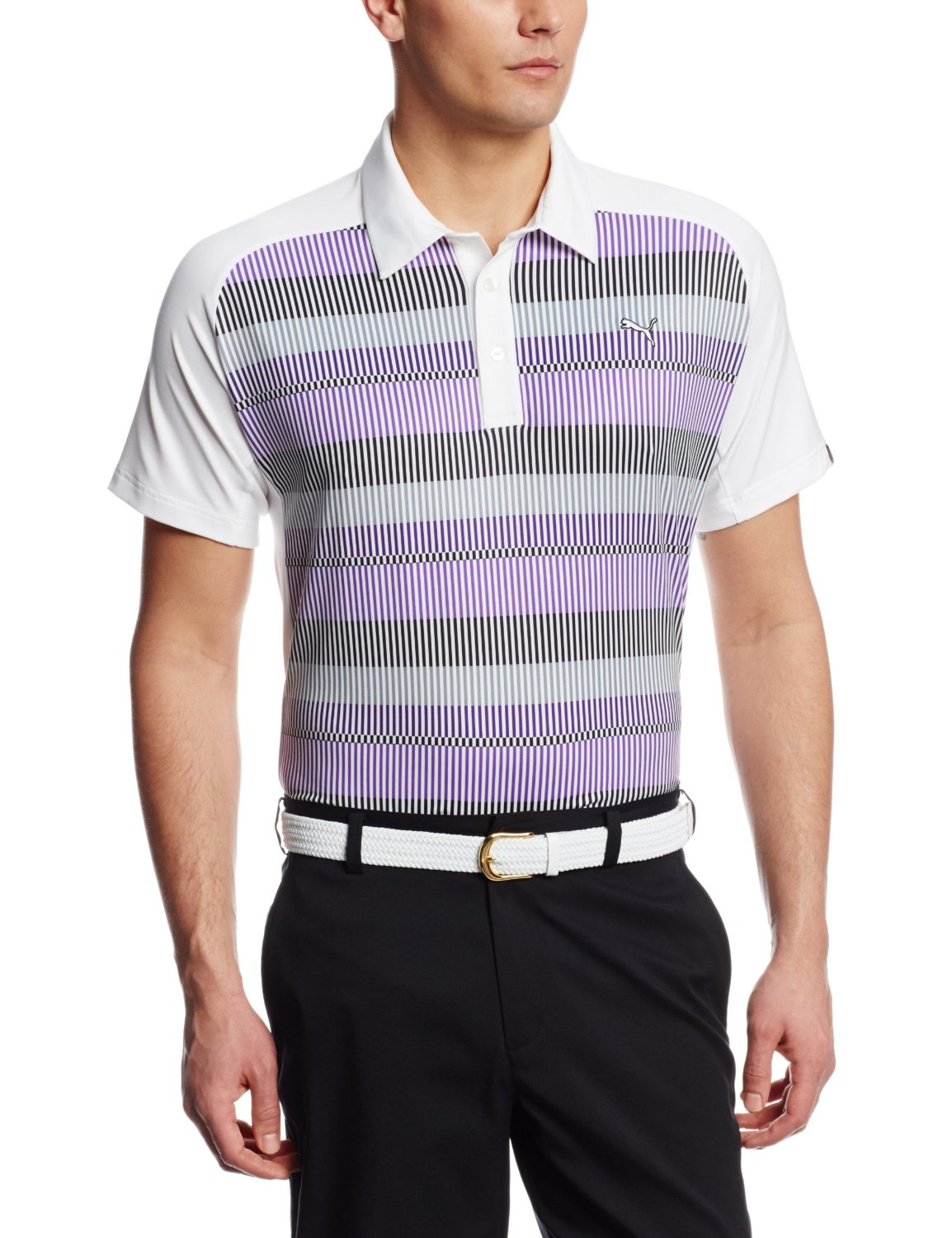 purple puma golf shirt