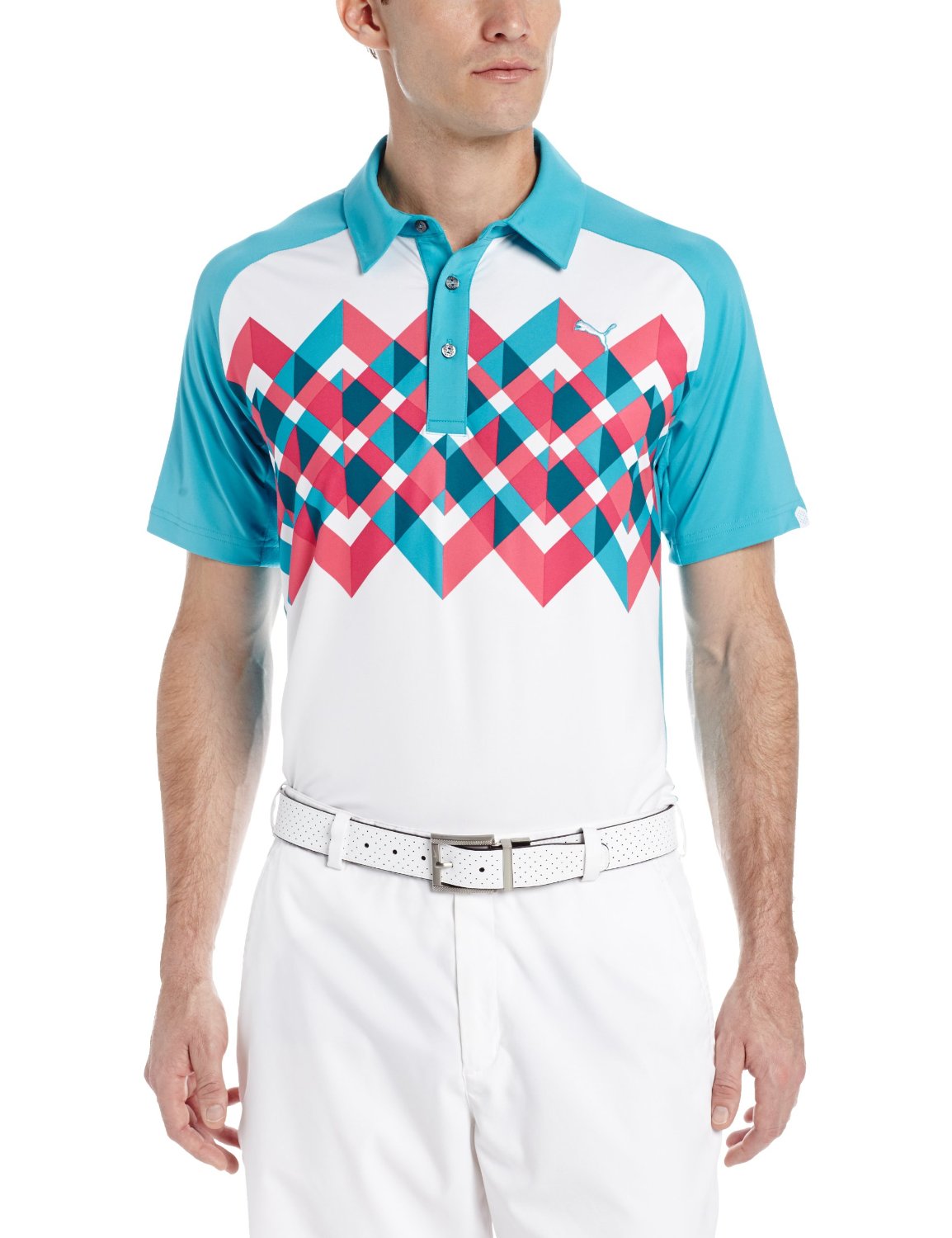 Mens Puma NA Raglan Graphic Golf Polo Shirts