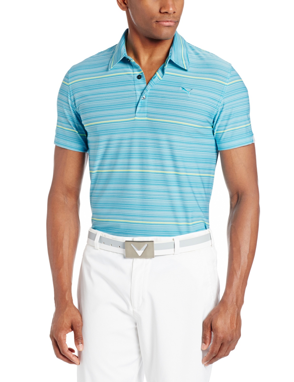 Puma NA YD Multi Stripe Golf Polo Shirts