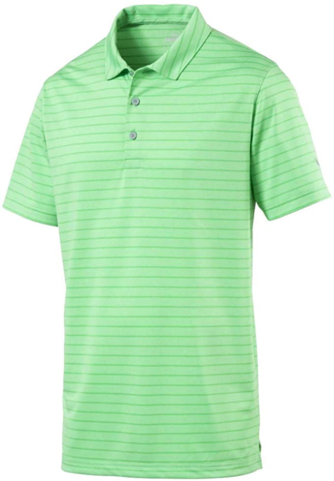 Puma Mens Rotation Stripe Golf Polo Shirts