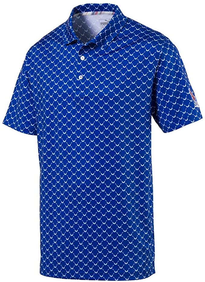 Puma Mens Volition Wings Golf Polo Shirts