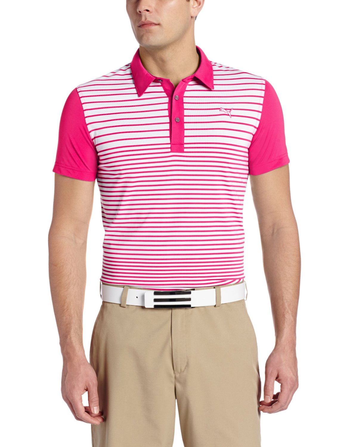 pink golf shirt mens