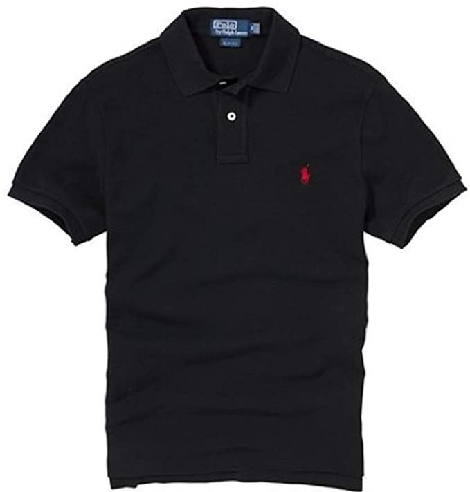 Ralph Lauren Mens Custom Fit Mesh Golf Polo Shirts