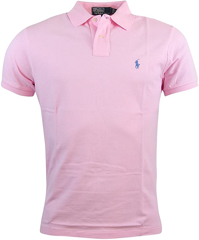 Ralph Lauren Mens Custom Fit Mesh Golf Polo Shirts