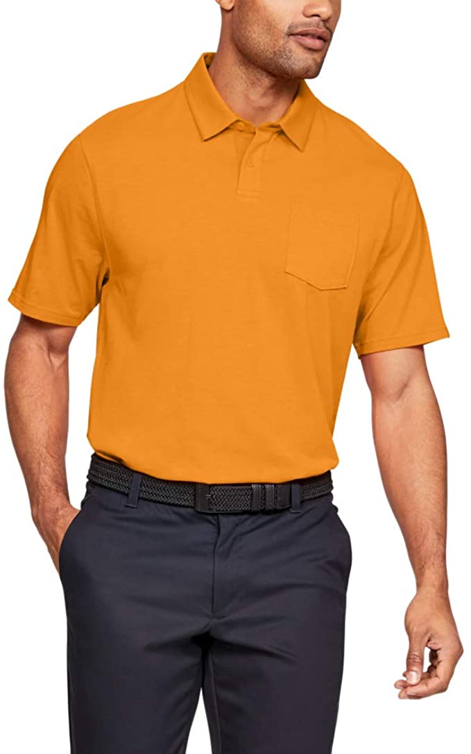 Mens Under Armour Charged Cotton Scramble Golf Polo Shirts