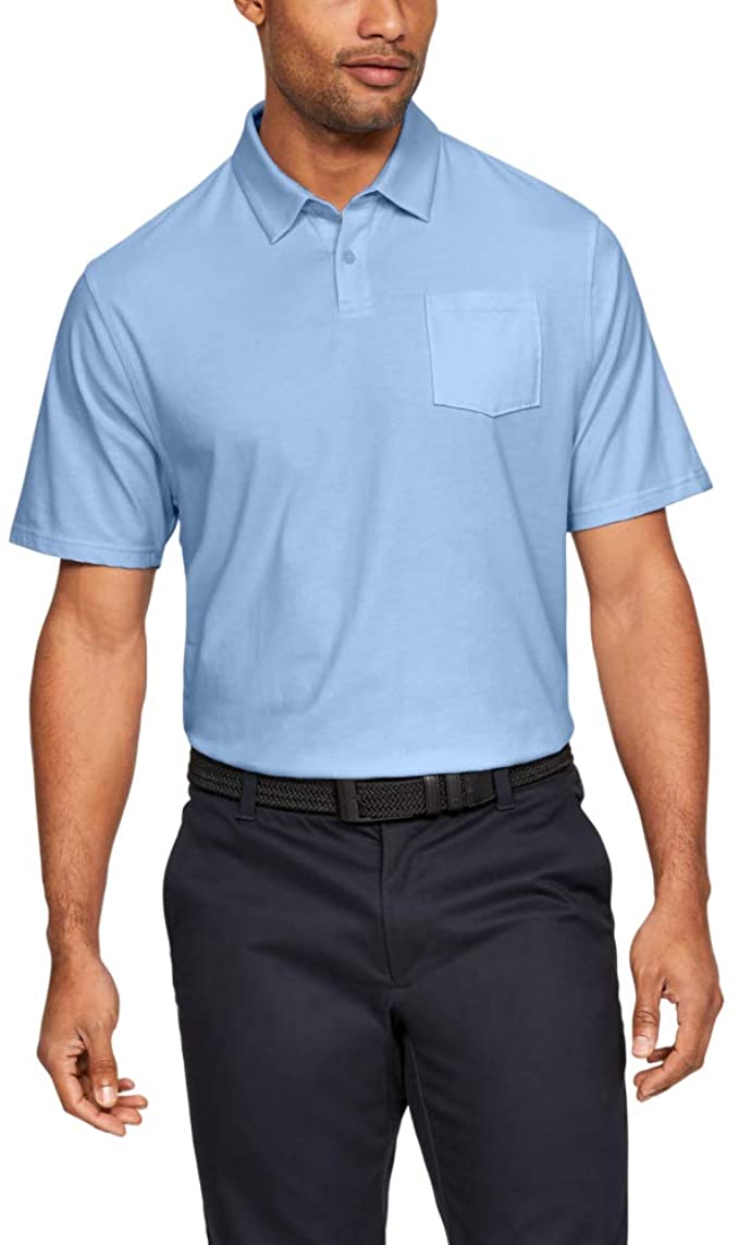 Under Armour Mens Charged Cotton Scramble Golf Polo Shirts