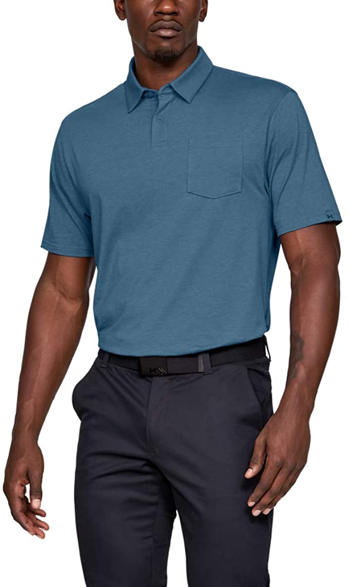 Under Armour Mens Charged Cotton Scramble Golf Polo Shirts