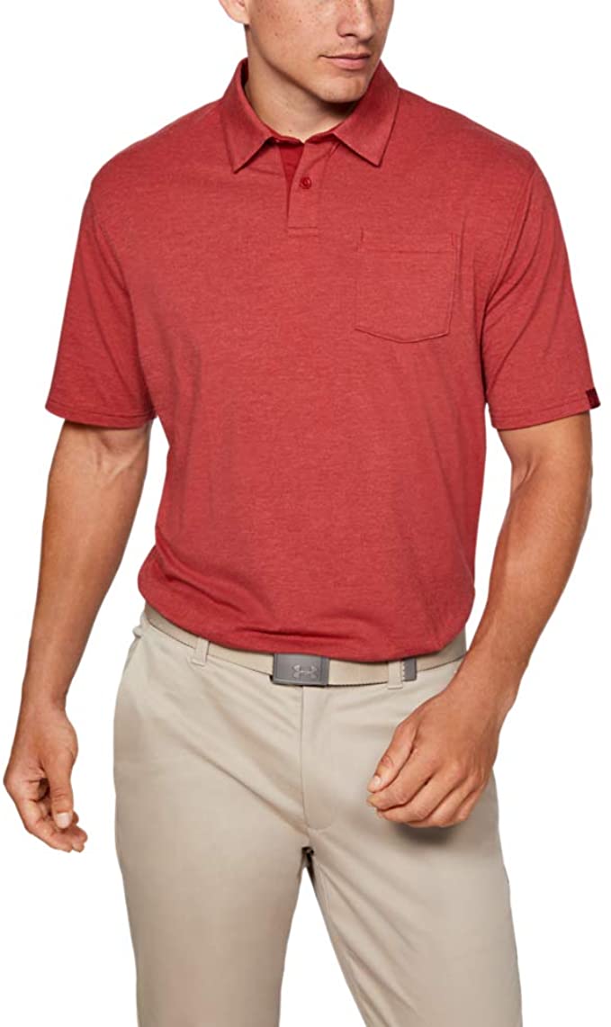 Under Armour Mens Charged Cotton Scramble Golf Polo Shirts