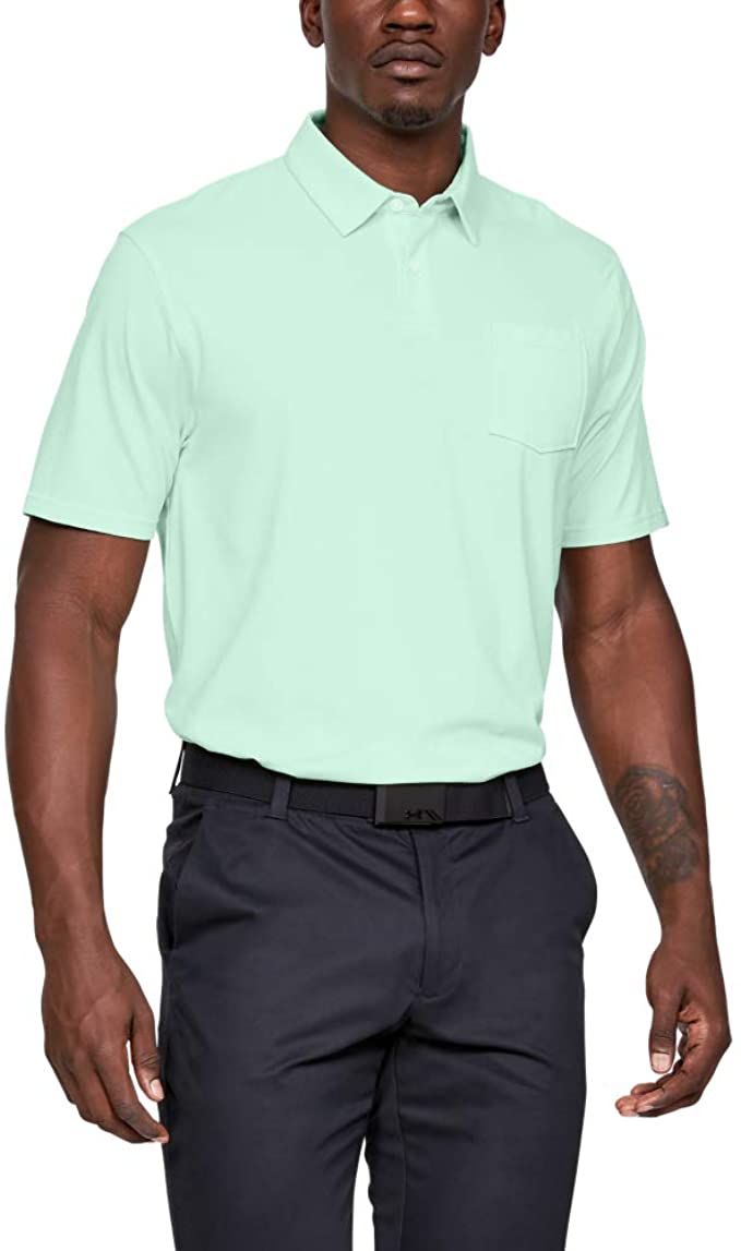 Under Armour Mens Charged Cotton Scramble Golf Polo Shirts