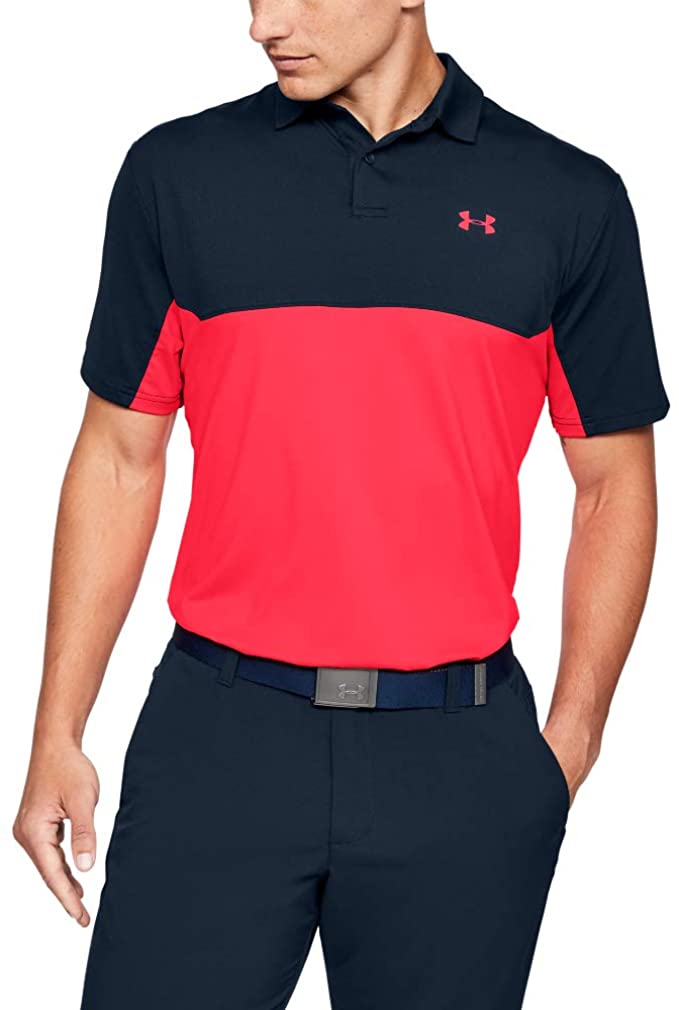 Under Armour Mens Performance Colorblock 2.0 Golf Polo Shirts
