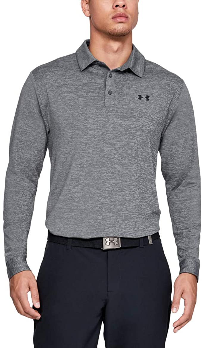 Mens Under Armour Playoff 2.0 Long Sleeve Golf Polo Shirts