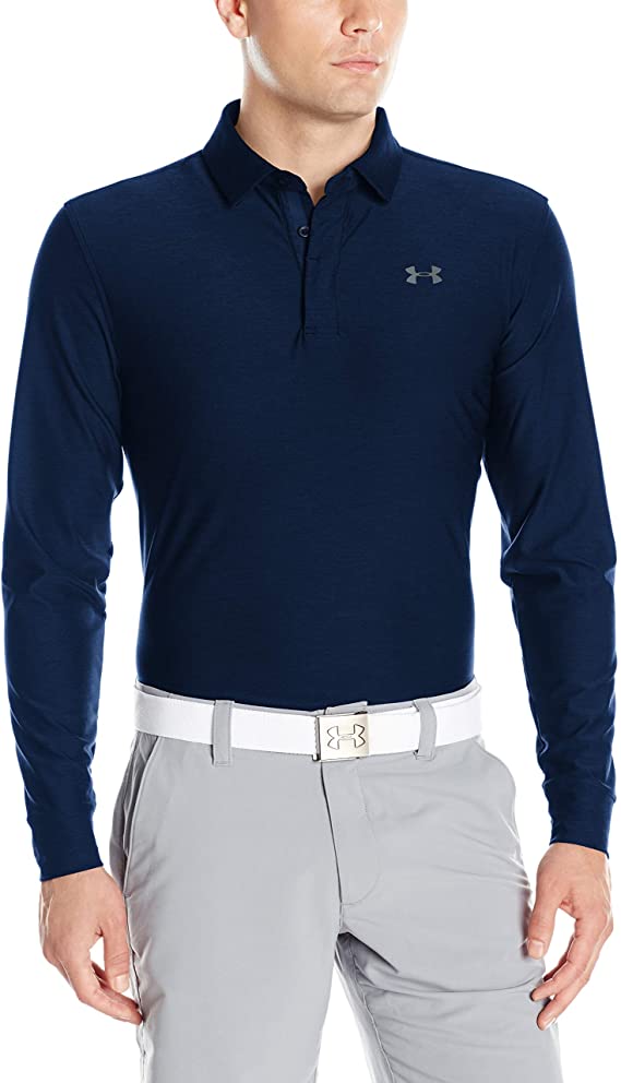 Under Armour Mens Playoff Long Sleeve Golf Polo Shirts