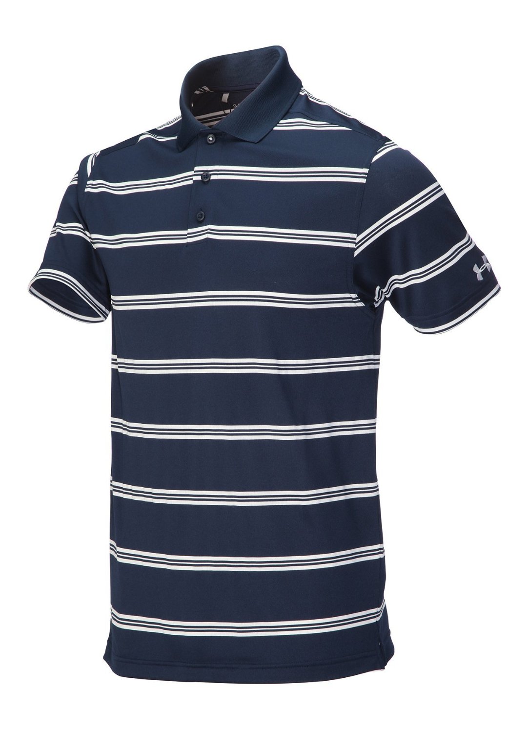 Mens Stripe UPF Golf Polo Shirts