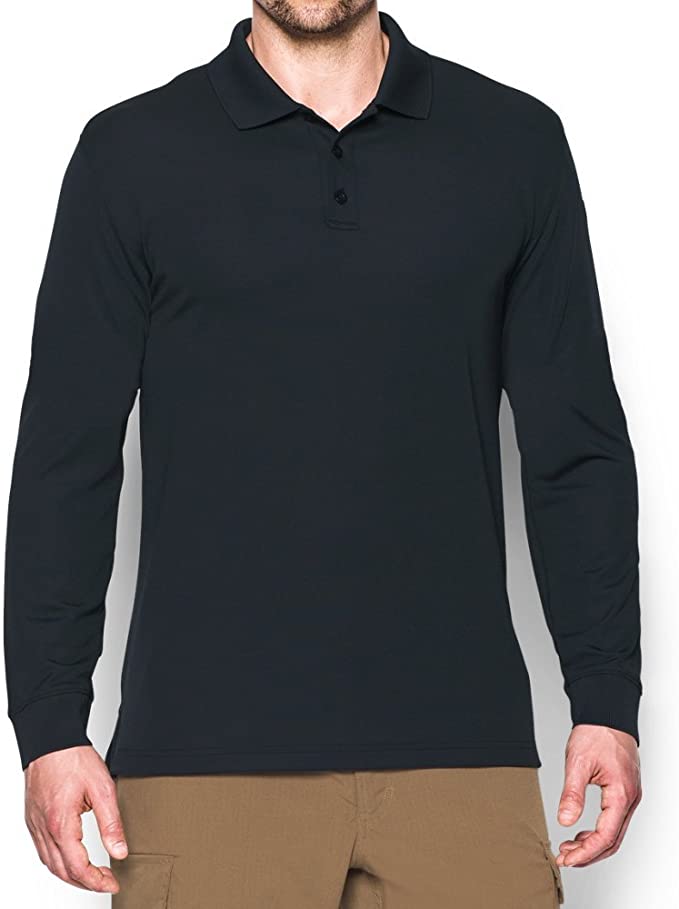 Under Armour Mens Tactical Performance Long Sleeve Golf Polo Shirts