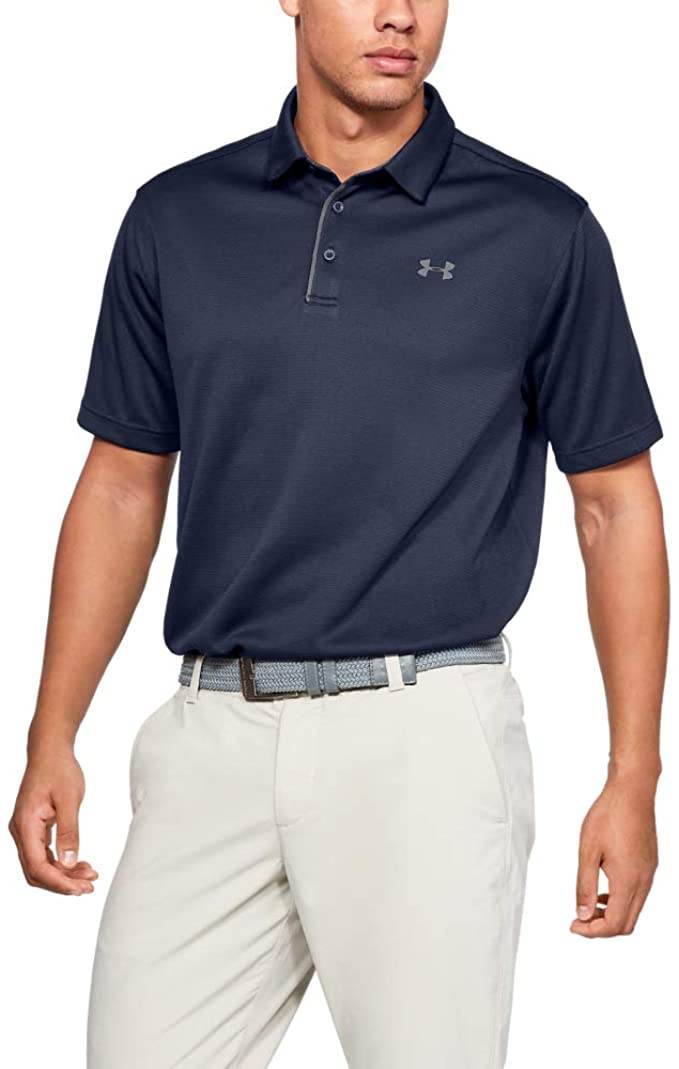 Mens Under Armour Tech Golf Polo Shirts