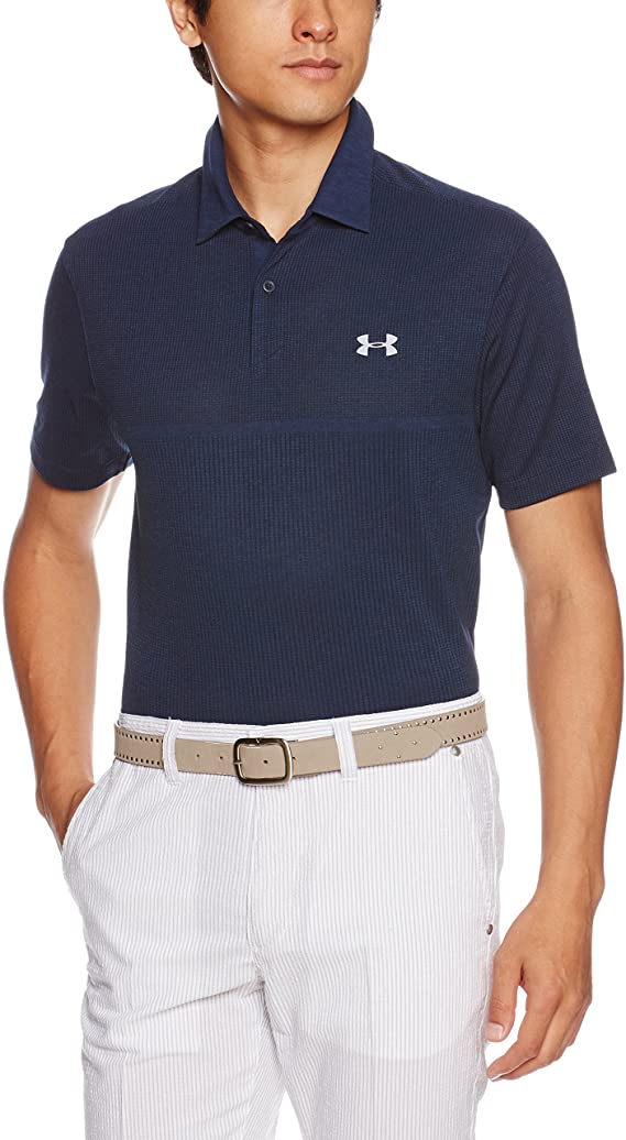 Under Armour Mens Tour Jacquard Golf Polo Shirts