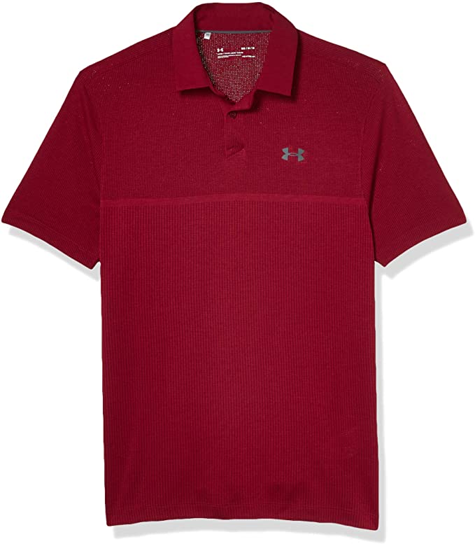 Mens Under Armour Tour Jacquard Golf Polo Shirts