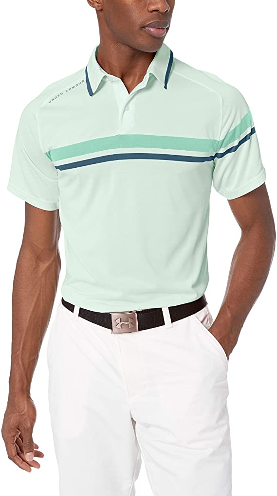 Under Armour Mens Tour Tips Drive Golf Polo Shirts