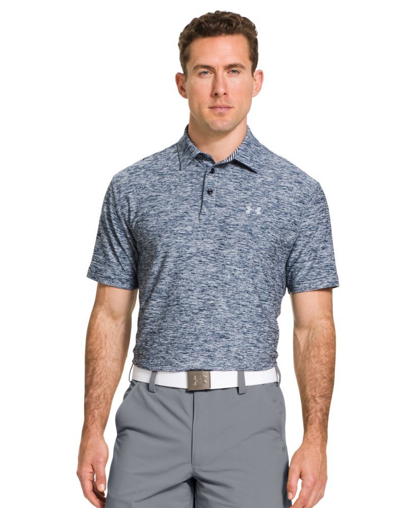 Under Armour Mens UA Elevated Heather Golf Shirts