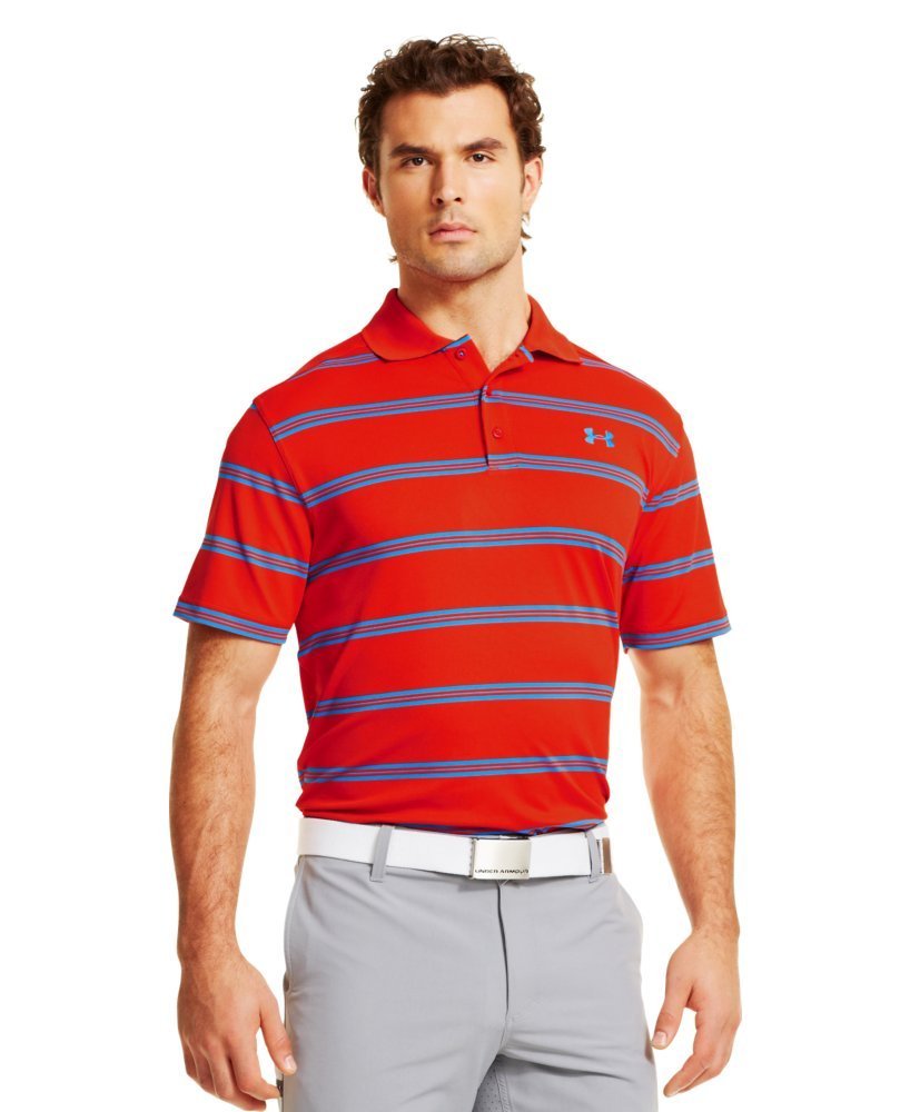 Under Armour Mens UA Fade Stripe Polo Shirts