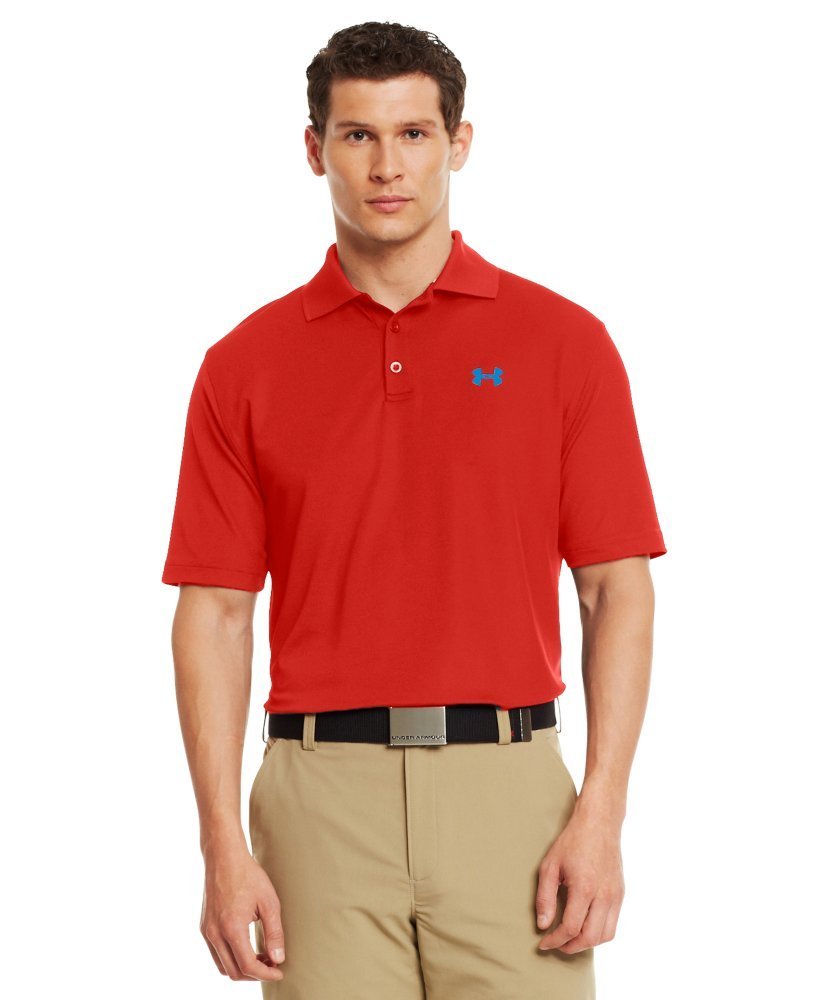 Mens Under Armour UA Performance Short Sleeve Team Golf Polo Shirts