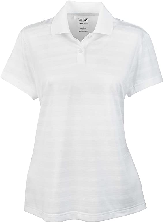 Adidas Womens Climalite Textured Golf Polo Shirts