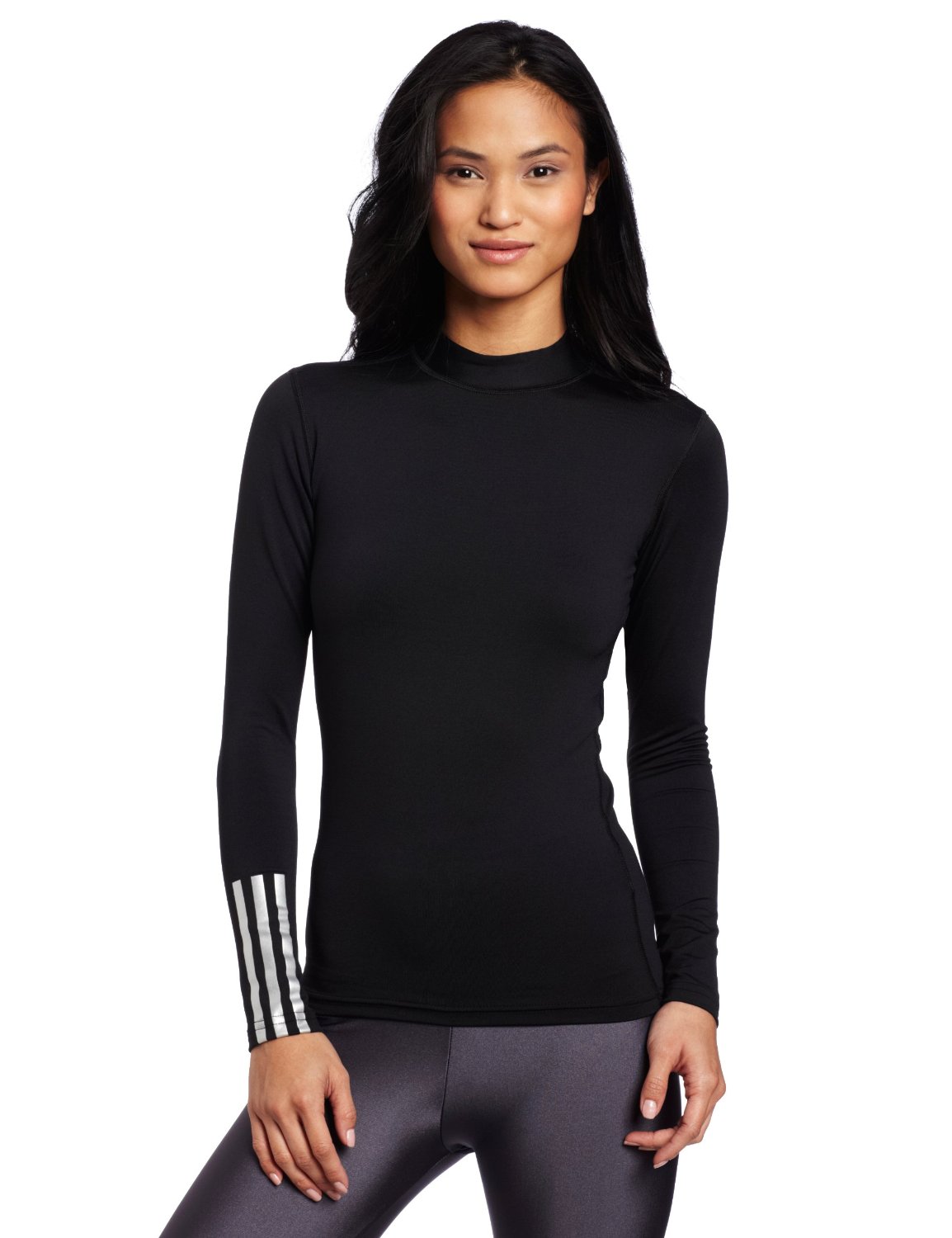 Womens Adidas Climalite Thermal Compression Golf Mocks