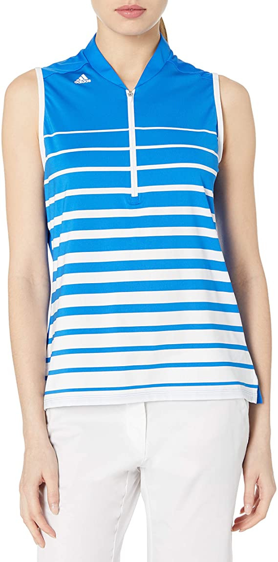 Womens Adidas Engineered Stripe Golf Polo Shirts