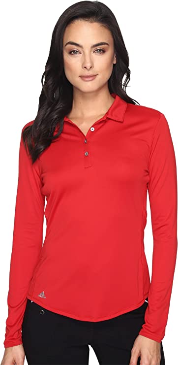 Womens Adidas Performance Long Sleeve Golf Polo Shirts