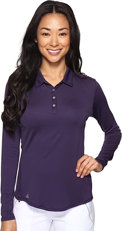 Adidas Womens Performance Long Sleeve Golf Polo Shirts