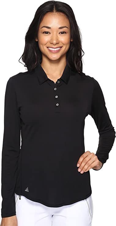 Adidas Womens Performance Long Sleeve Golf Polo Shirts