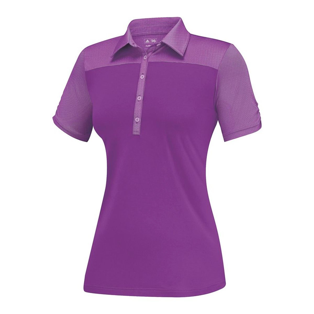 Womens Adidas Puremotion Microstripe Block Golf Polo Shirts