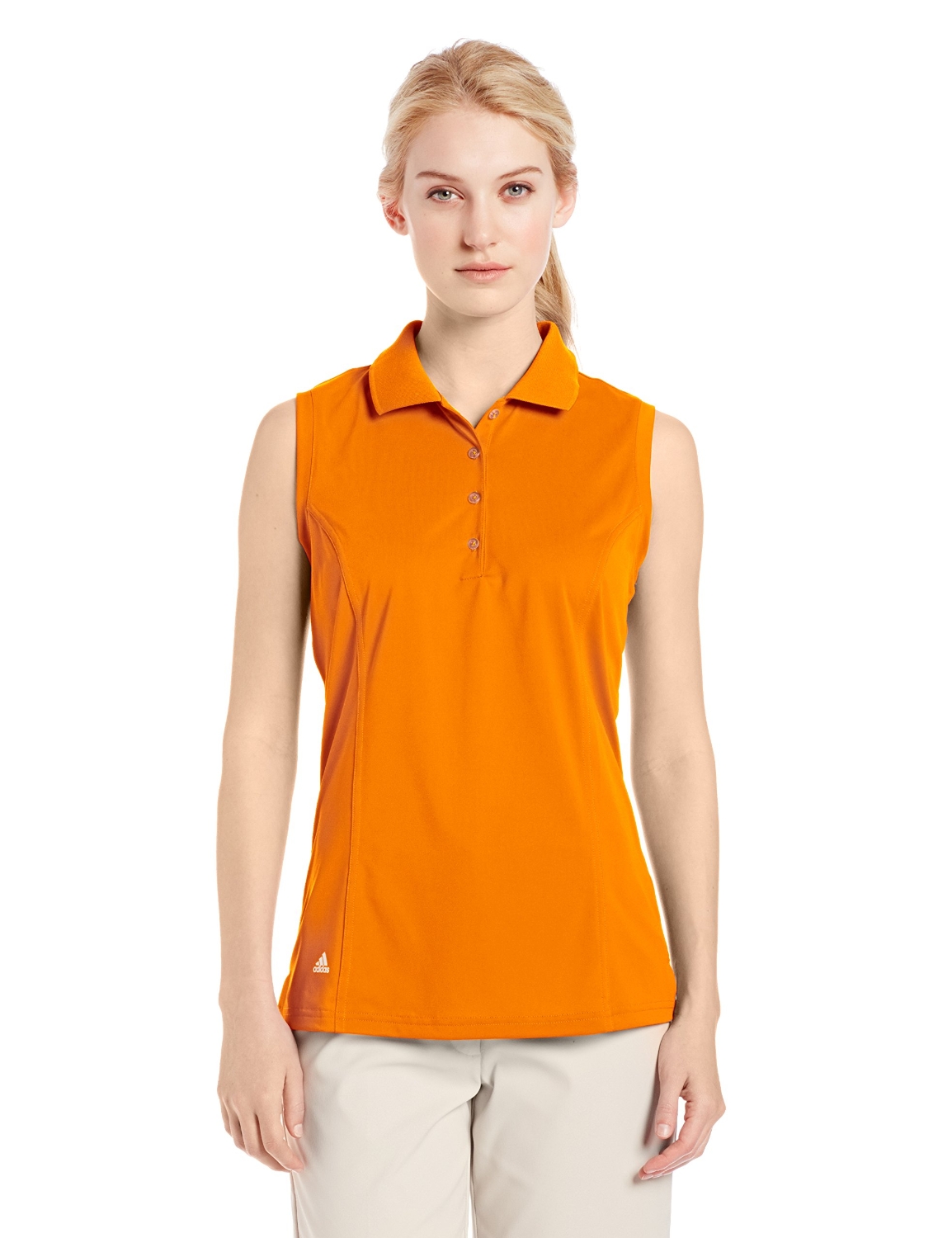 adidas ladies sleeveless golf shirts