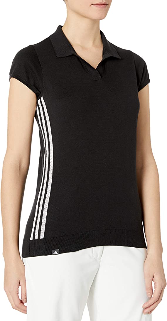 Adidas Womens Sweater Knit Golf Polo Shirts