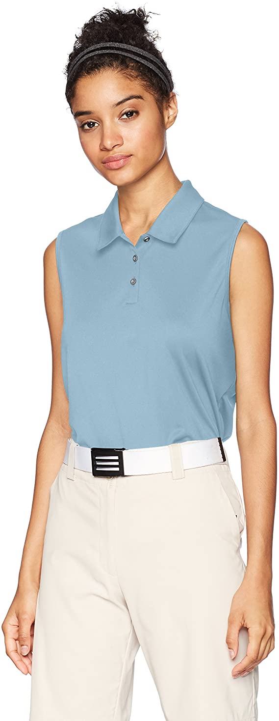 Adidas Womens Tournament Sleeveless Golf Polo Shirts