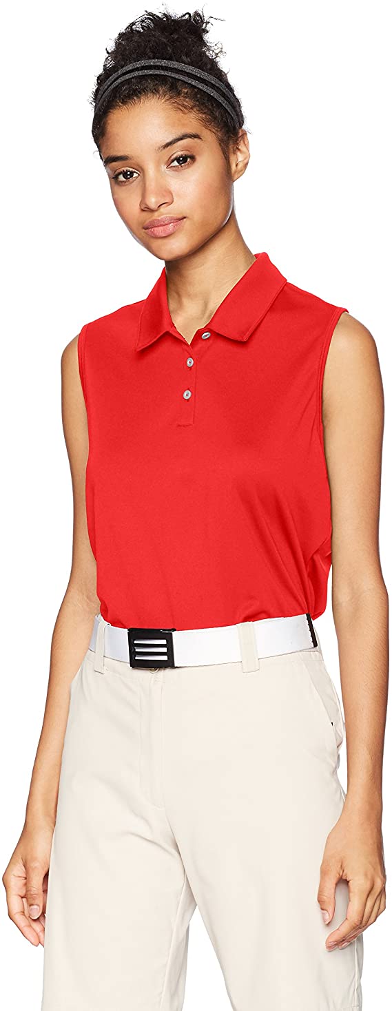 Adidas Womens Tournament Sleeveless Golf Polo Shirts