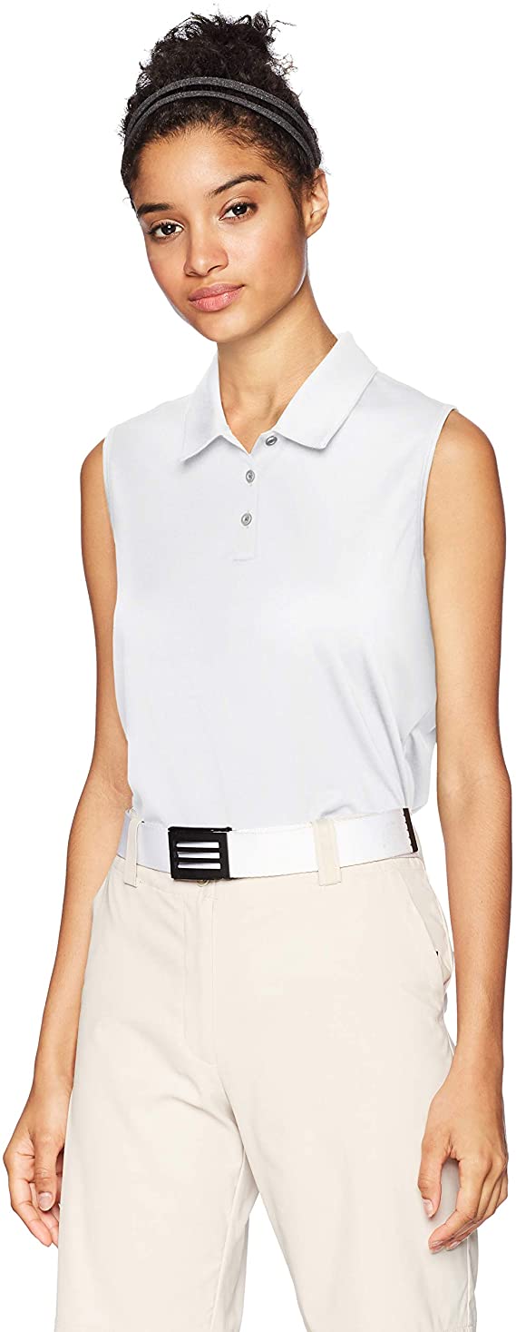 Adidas Womens Tournament Sleeveless Golf Polo Shirts