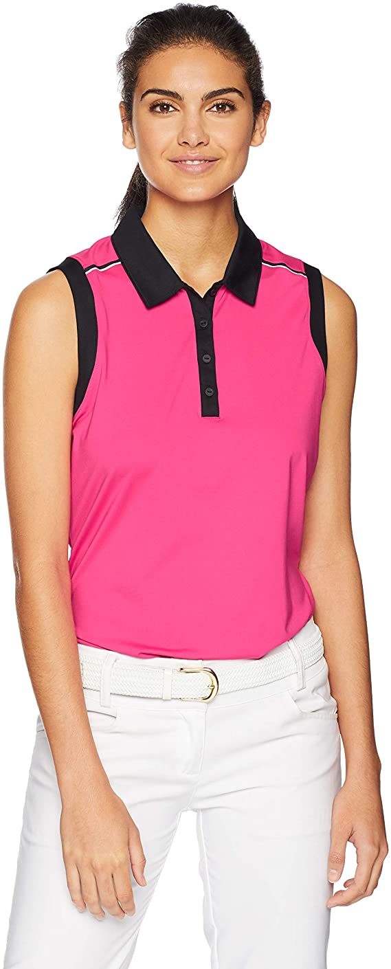 Womens Adidas Ultimate 2 Tone Golf Polo Shirts