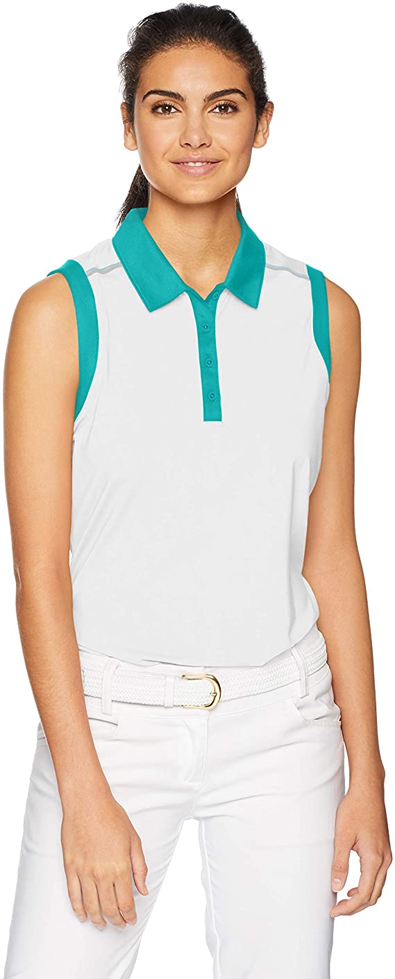 Adidas Womens Ultimate 2 Tone Golf Polo Shirts