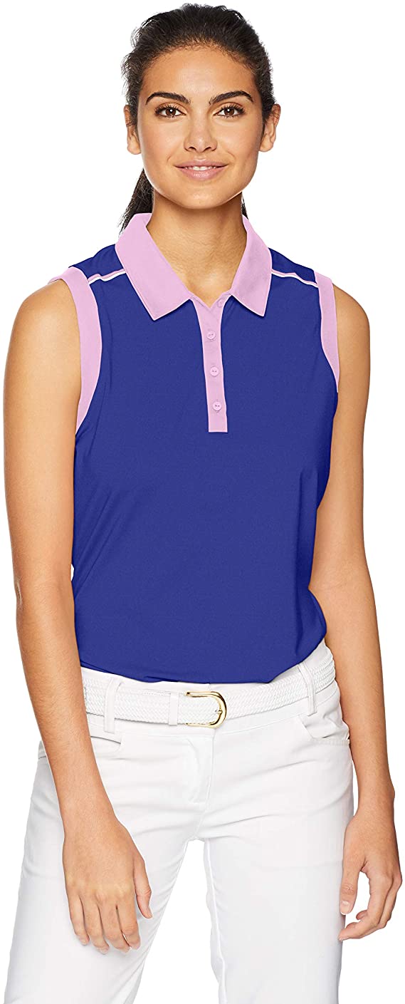 Adidas Womens Ultimate 2 Tone Golf Polo Shirts