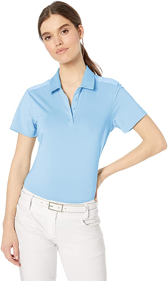 Adidas Womens Ultimate Heathered Golf Polo Shirts