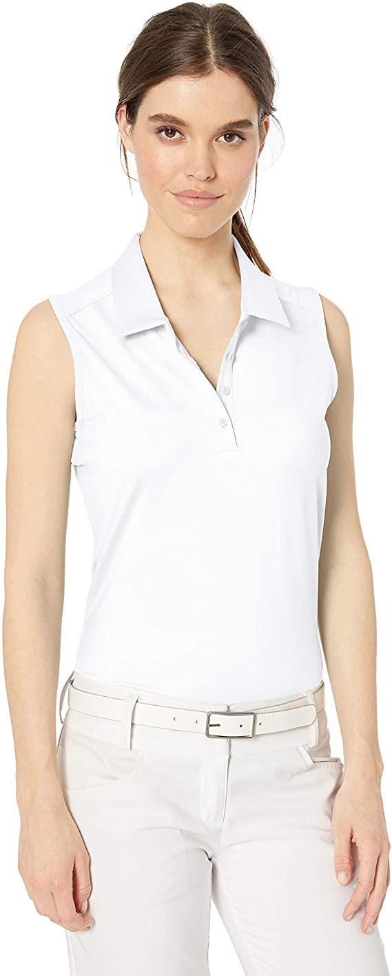 Adidas Womens Ultimate Sleeveless Golf Polo Shirts