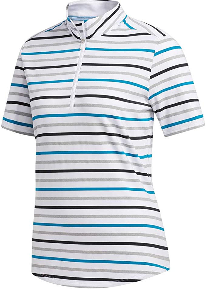 Womens Adidas Ultimate Stripe Golf Polo Shirts