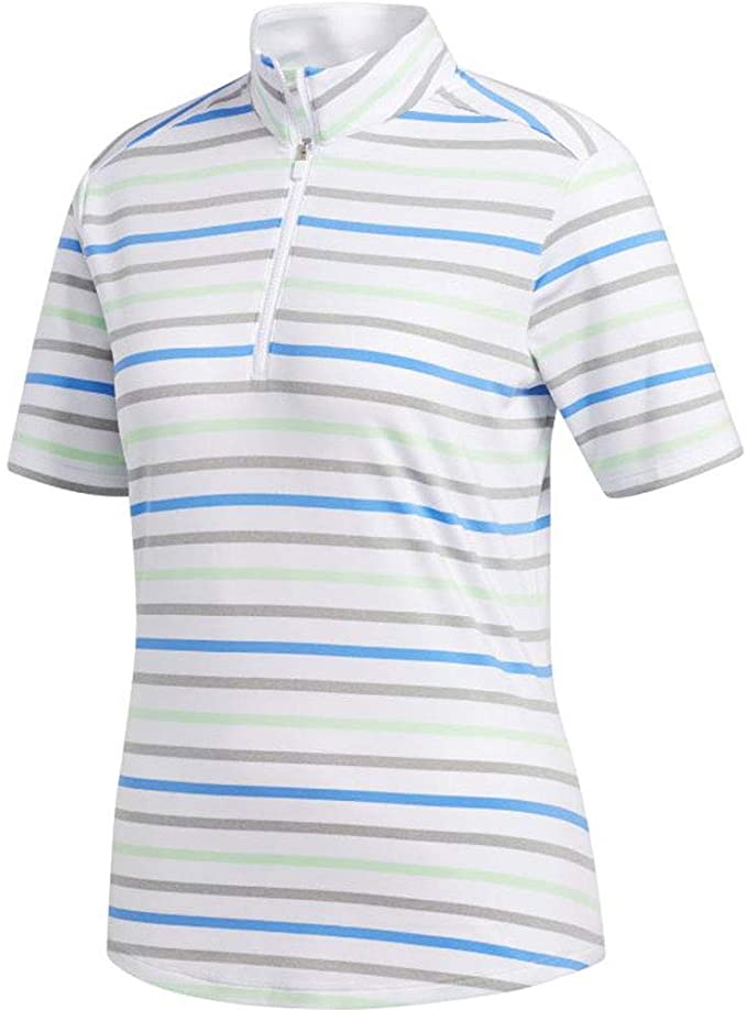 Adidas Womens Ultimate Stripe Golf Polo Shirts