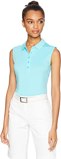 Callaway Womens Core Solid Micro Hex Golf Polo Shirts