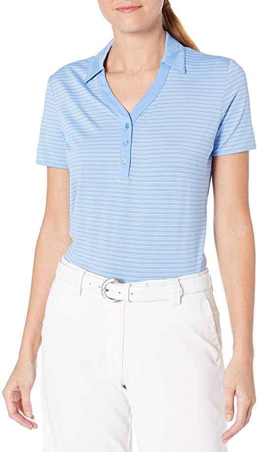 Callaway Womens Fine Line Stripe Golf Polo Shirts