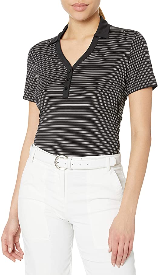 Callaway Womens Fine Line Stripe Golf Polo Shirts